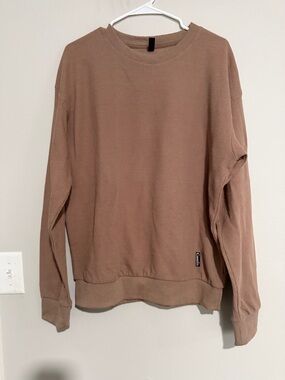 Women's Waffle Crewneck Sweatshirt — Dusty Rose
